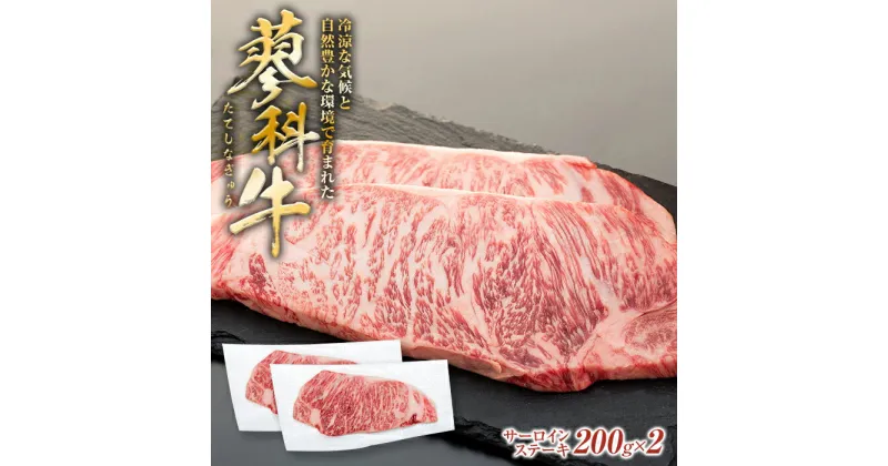 【ふるさと納税】 蓼科牛サーロインステーキ 200g×2パック | 国産 肉 牛肉 牛 お肉 ステーキ サーロイン お取り寄せ グルメ 蓼科牛 ふるさと 特産品 信州 長野県 立科町 蓼科