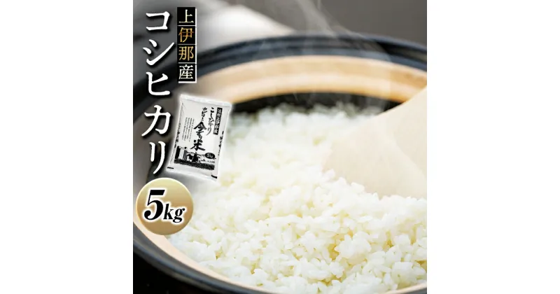 【ふるさと納税】米 コシヒカリ 5kg 長野 上伊那産 お米 長野県産 こしひかり 5キロ 白米 精米 信州産 特産 産地直送 おすすめ こめ コメ おこめ 送料無料 長野県 箕輪町