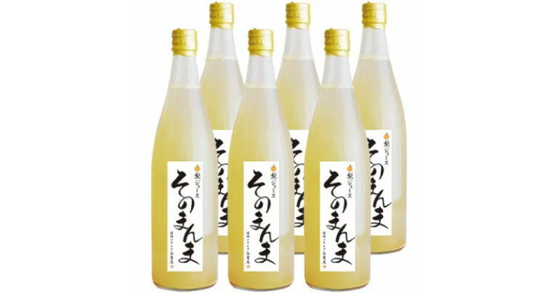 【ふるさと納税】飲む梨!! 信州産　高級南水梨100%そのまんまジュース6本入　高い糖度の南水梨を使用【1470255】