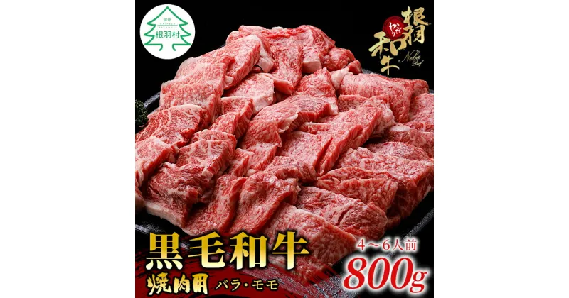 【ふるさと納税】根羽こだわり和牛 焼肉 800g (400g×2) 国産黒毛和牛 BBQ キャンプ バラ肉 モモ肉 盛り合わせ 厳選 牛肉 和牛 焼き肉 18000円 18,000円