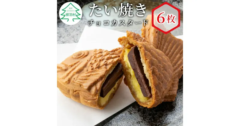 【ふるさと納税】森の駅ネバーランドで大人気！ たい焼き チョコカスタード 6枚入り チョコレート カスタード たいやき 和菓子 チョコ カスタード 冷凍 6000円