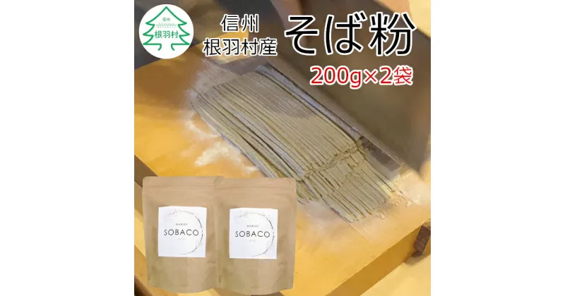 【ふるさと納税】信州根羽村産 そば粉400g (200g×2袋) 国産 そば打ち 手打ち蕎麦 100％蕎麦粉 △