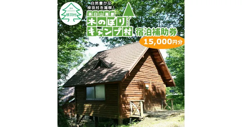 【ふるさと納税】茶臼山高原！自然を大満喫！木のぼりキャンプ村 宿泊補助券 (15,000円分) キャンプ場 旅行 キャンプ 宿泊 50000円 50,000円 五万円