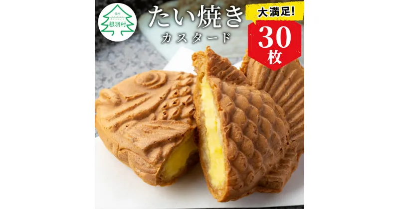 【ふるさと納税】 たい焼き カスタード 30枚 たっぷり 個包装 冷凍 和菓子 スイーツ たいやき パーティー まとめ買い 16000円 1万6千円