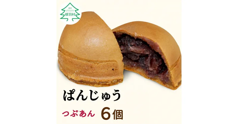 【ふるさと納税】もちもち生地！ぱんじゅう つぶあん 6個入り 和菓子 冷凍 個包装 粒あん 餡子 小豆 あんこ スイーツ お茶菓子 まんじゅう 饅頭 薄皮 手土産 4000円 4千円