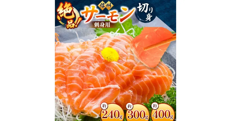 【ふるさと納税】超希少 国産 信州 サーモン 切り身 刺身用 約120g×2パック～ 約200g×2パック | 魚 刺身 サーモン 信州サーモン 切り身 刺身 鮭 シャケ 海鮮 新鮮 鮮魚 お祝い 贅沢 豪華 高評価 長野県産 長野県 南信州 天龍村