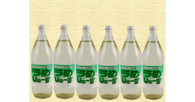 【ふるさと納税】6-T04 手づくりふる里の味 ウメジュース 1000ml 6本