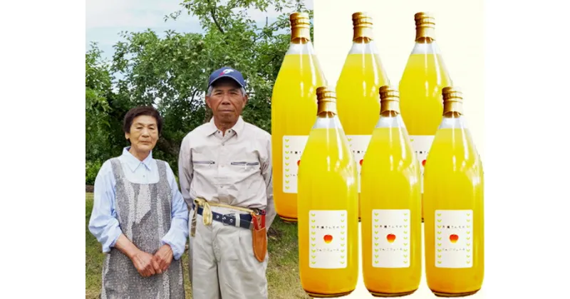 【ふるさと納税】6-A14 市瀬（いちのせ）さんちのリンゴジュース りんごジュース リンゴ 1000ml 6本 1l 6000ml 6l