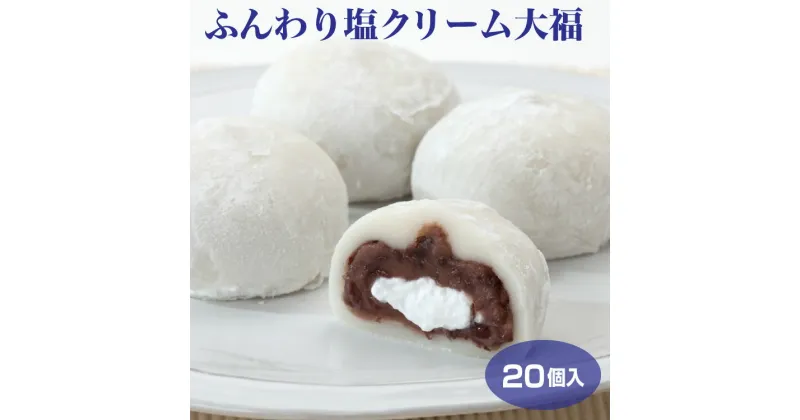 【ふるさと納税】6-M21 ＜喬木村内工場製造＞ふんわり 塩 クリーム大福 20個 セット 喬木工場製造