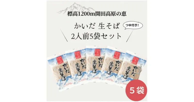 【ふるさと納税】【開田高原】在来品種の開田早生を使用した「かいだそば」5セット希少価値高め!【配送不可地域：離島】【1456399】