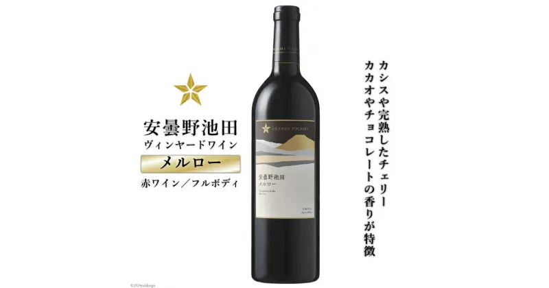 【ふるさと納税】 赤ワイン サッポロ グランポレール 安曇野池田ヴィンヤード「メルロー」750ml [池田町ハーブセンター 長野県 池田町 48110628] 赤 ワイン フルボディ 濃厚 凝縮 お酒 酒