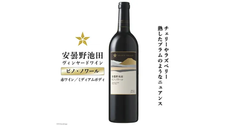 【ふるさと納税】 赤ワイン サッポロ グランポレール 安曇野池田ヴィンヤード「ピノ・ノワール」750ml [池田町ハーブセンター 長野県 池田町 48110607] 赤 ワイン ミディアムボディ お酒 酒