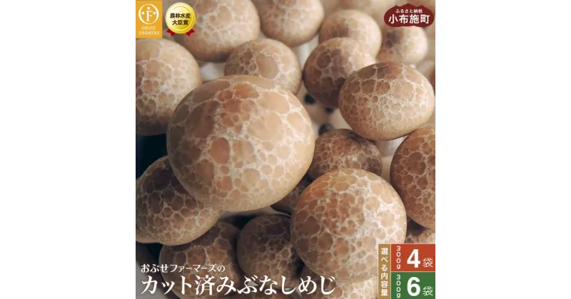 【ふるさと納税】 ぶなしめじ 選べる内容量 300g × 4袋 300g × 6袋 ［おぶせファーマーズ］ きのこ キノコ 野菜 鍋 炒め物 長野 信州