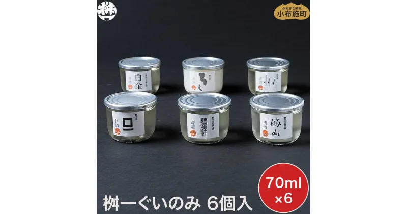 【ふるさと納税】桝一ぐいのみ 6種入 70ml×6個 ［桝一市村酒造場］ お酒 日本酒 地酒 ご当地 生酒 飲み比べ 詰め合わせ プレゼント 贈答 長野県 信州 お取り寄せ 蔵元直送