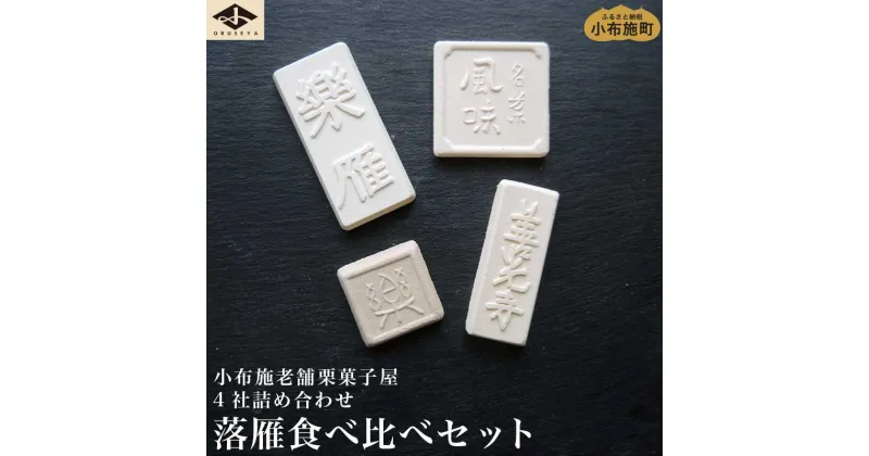 【ふるさと納税】 小布施栗菓子屋4社 落雁食べ比べセット ふるさと納税限定 ［小布施屋］ 詰め合わせ 和菓子 スイーツ お取り寄せ 味比べ 和菓子セット 栗菓子 落雁 らくがん 名物 長野 信州 小布施堂 桜井甘精堂 栗庵風味堂 塩屋櫻井