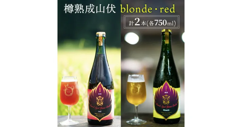 【ふるさと納税】木樽熟成山伏 blonde・red 各1本セット【 クラフトビール 木樽熟成 山伏 飲み比べセット 玉村本店 ビール 詰め合わせ セット 地ビール 飲み比べ ギフト 酒 お酒 アルコール 飲料 志賀高原 長野県 長野 】　 山ノ内町