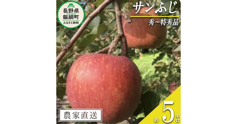 【ふるさと納税】 りんご サンふじ 秀 ～ 特秀 5kg 丸西農園 沖縄県配送不可 令和6年度収穫分 特別栽培農産物 ( 除草剤 化学肥料 不使用 ) 長野県 飯綱町 〔 信州 果物 フルーツ リンゴ 林檎 長野 17000円 予約 農家直送 〕発送時期：2024年12月中旬～2025年1月上旬