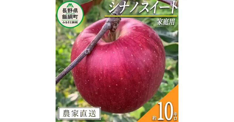 【ふるさと納税】 りんご シナノスイート 家庭用 10kg ファームトヤ 沖縄県への配送不可 令和6年度収穫分 長野県 飯綱町 〔 信州 果物 フルーツ リンゴ 林檎 スイート りんご3兄弟 長野 予約 農家直送 〕発送時期：2024年10月中旬～2024年11月上旬 {**}