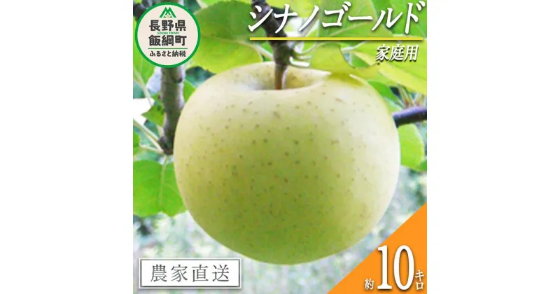 【ふるさと納税】 りんご シナノゴールド 家庭用 10kg ヤマウラ農園 沖縄県への配送不可 令和6年度収穫分 長野県 飯綱町 〔 信州 果物 フルーツ リンゴ 林檎 長野 予約 農家直送 〕発送時期：2024年11月上旬～2024年11月下旬 {**}