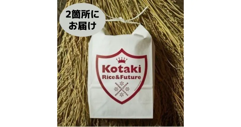 【ふるさと納税】復興希少米をご自宅と離れて暮らす家族に！コタキホワイト5kgを毎月2ヶ所お届け(全12回)令和6年産