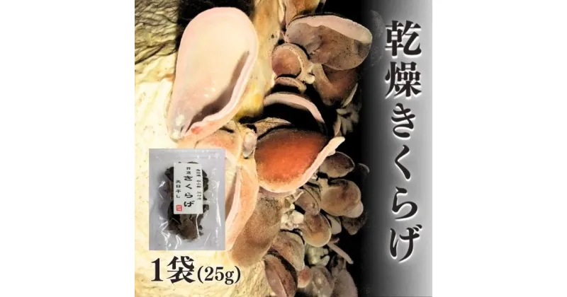 【ふるさと納税】 国産天日干し乾燥きくらげ25g×6袋　長野県栄村産