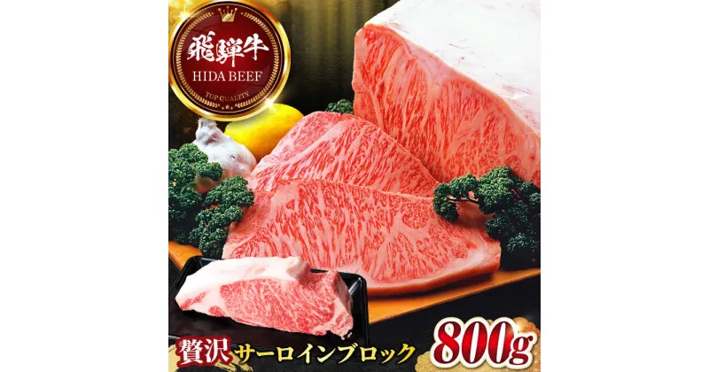 【ふるさと納税】【飛騨牛】サーロインブロック(800g) 和牛 BBQ ローストビーフ 岐阜市/丸福商店[ANBO010]