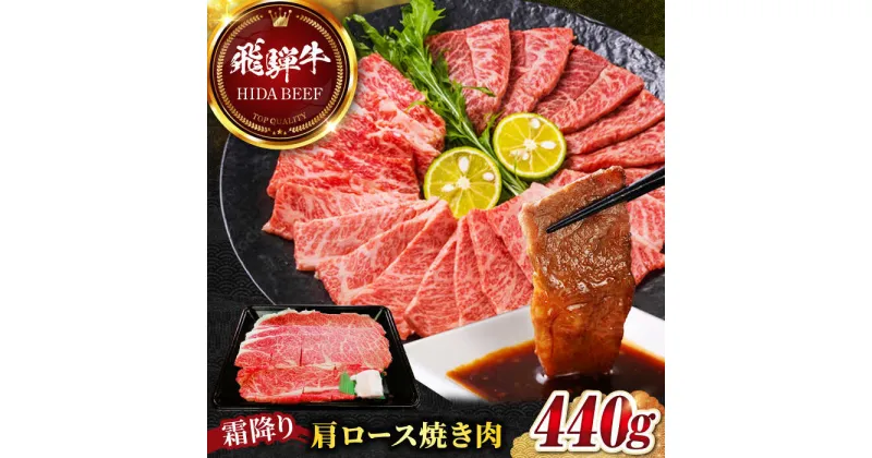 【ふるさと納税】【飛騨牛】霜降りカタロース焼肉(440g) 和牛 BBQ 肩ロース 岐阜市/丸福商店[ANBO002]