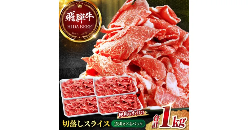 【ふるさと納税】飛騨牛切り落とし　1kg（250g×4P）すき焼き 焼肉 小分け 岐阜市/丸福商店[ANBO005]