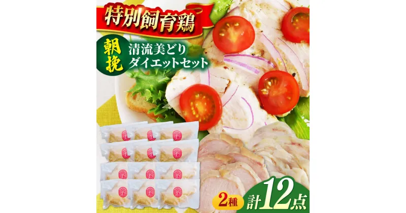 【ふるさと納税】清流美どり タンパク質豊富なダイエットセット 2種 12点 鶏肉 鶏むね お取り寄せ 岐阜市/若鶏の春近[ANDL009]