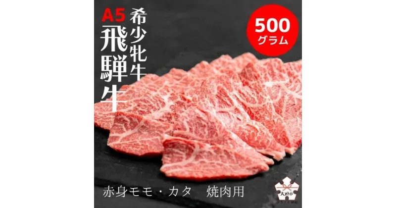 【ふるさと納税】飛騨牛 メス牛 最高A5等級 赤身モモ・カタ 焼肉用 500g 国産 黒毛和牛 牝牛 ギフト ひだうし ひだぎゅう