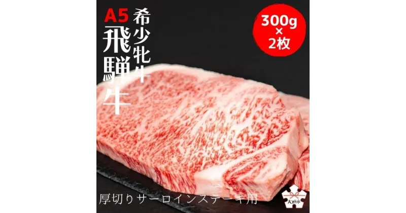 【ふるさと納税】飛騨牛 メス牛 最高A5等級 厚切りサーロインステーキ ステーキ用 約300g×2枚 国産 黒毛和牛 牝牛 ギフト ひだうし ひだぎゅう