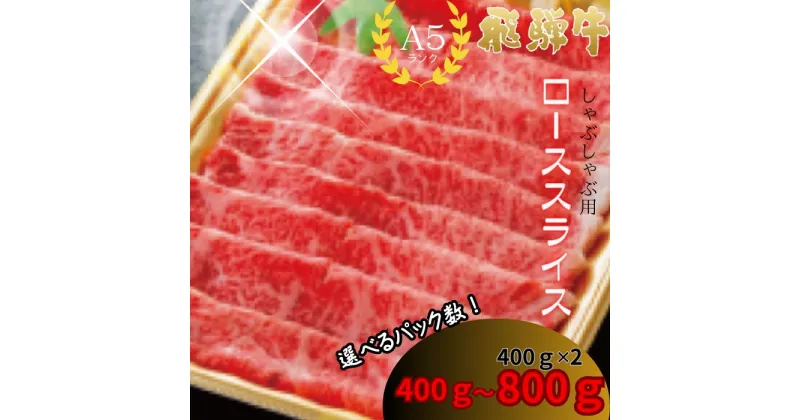 【ふるさと納税】〈400g〜800g〉飛騨牛A5しゃぶしゃぶ用ロース肉