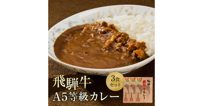 【ふるさと納税】飛騨牛 5等級 カレー 3食セット | 肉 レトルト 人気 飛騨高山 ながせ食品 FH006