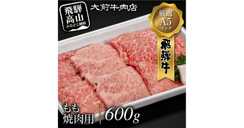 【ふるさと納税】A5 飛騨牛もも 焼肉用 600g 肉 FG005