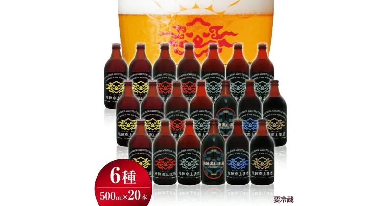 【ふるさと納税】飛騨高山麦酒 全瓶20本セット クラフトビール 地ビール 飛騨高山 プレミアム 家飲み おうち時間 ピルスナー ペールエール ヴァイツェン ダークエール スタウト カルミナ セット 贈答用 詰め合わせ FS049