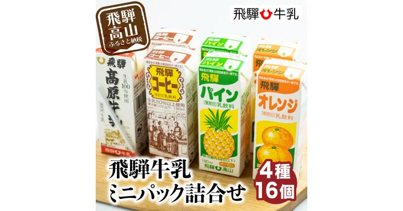 【ふるさと納税】飛騨牛乳 フルーツ牛乳 詰め合わせ パックジュース 乳製品 飛騨産 飛騨高山 5000円 CV002