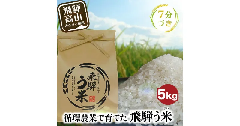 【ふるさと納税】【数量限定/先行受付】令和6年産 飛騨う米 7分づき米 5kg | 有機肥料100％ 米 白米 お米 受賞米 米コン3年連続特別優秀賞受賞米 飛騨高山 株式会社拳 TR3199