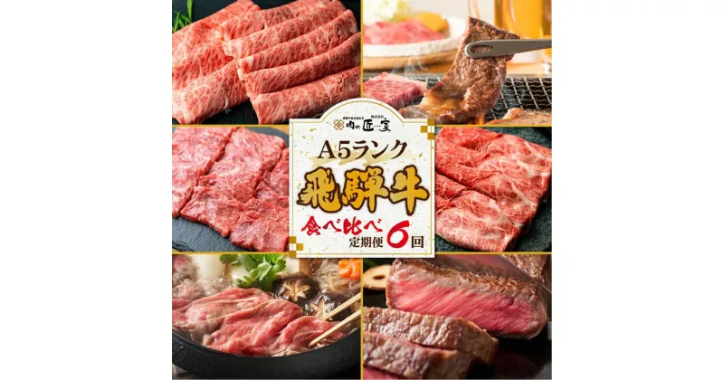 【ふるさと納税】肉の匠家 飛騨牛 定期便 肉 6回 ( ステーキ 焼肉 すき焼き ヒレ ランプ ) ・ 霜降り 食べ比べ 牛 お肉 肉の匠家 BV104 | 霜降り 食べ比べ 岐阜 高山市 飛騨高山 岐阜県 人気 お楽しみ おすすめ TR3347