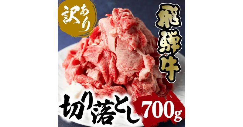 【ふるさと納税】訳あり 飛騨牛切り落とし 700g（日付指定不可) | 発送月が選べる 肉 飛騨牛 一頭買い 牛 切落し 不ぞろい すき焼き 岐阜 飛騨高山 取り寄せ グルメ 人気 おすすめ ブランド (株)肉の匠家 BV001VP