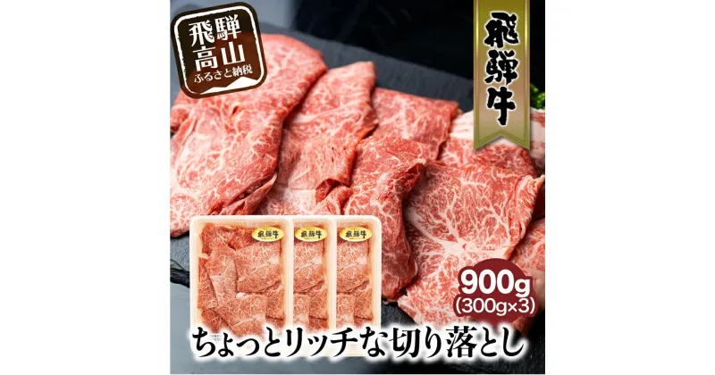 【ふるさと納税】飛騨牛 切り落とし 300g×3パックセット みすじ ウデ すき焼き しゃぶしゃぶ 希少部位 900g 和牛 国産牛 ブランド牛 冷凍 飛騨高山 飛騨牛のこもり FC009