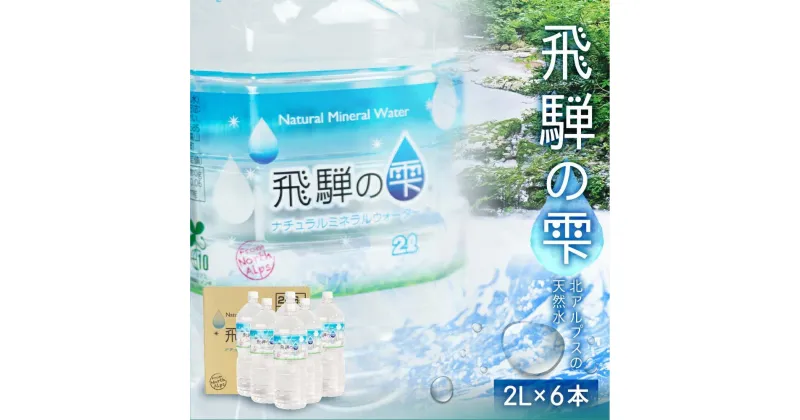 【ふるさと納税】天然水 飛騨の雫 2L×6本 1ケース ミネラルウォーター ミネラルウォーター 水 ペットボトル 飲料水 深井戸水 2l 白啓酒店 飛騨高山 JS010