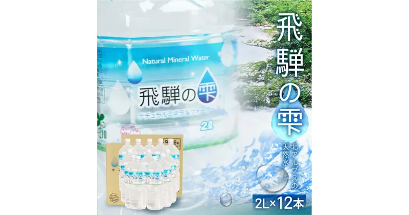 【ふるさと納税】天然水 飛騨の雫 2L×12本 (2ケース) 水 ペットボトル 飲料水 2l 2リットル 白啓酒店 飛騨高山 JS011