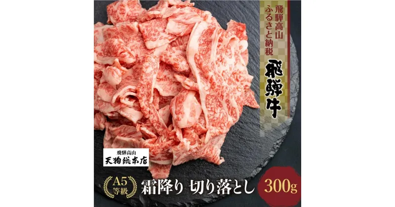 【ふるさと納税】A5等級 飛騨牛 霜降り 切り落とし 300g 【日付指定不可】| ブランド牛 和牛 雌牛 5等級 A5ランク 切落し 薄切り バラ肉 熨斗 のし対応 飛騨高山 天狗総本店 BP023VP