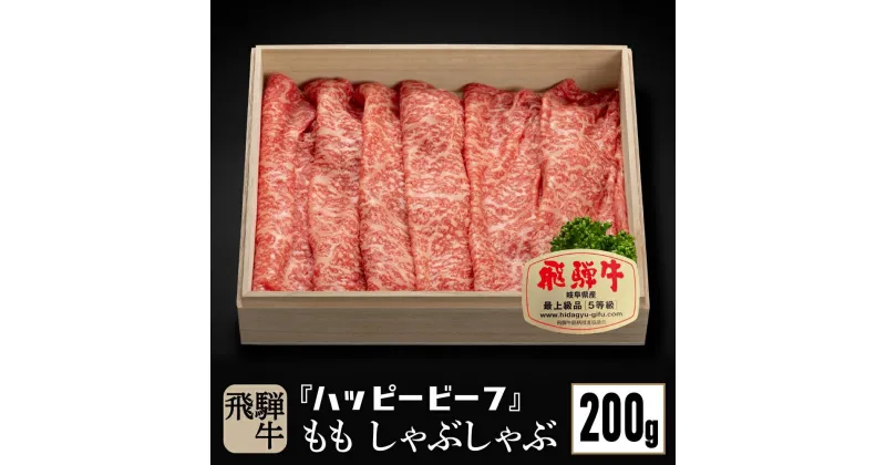 【ふるさと納税】飛騨牛 A5等級 【赤身】 もも肉 しゃぶしゃぶ 200g 飛騨牛 ブランド牛 A5ランク ハッピープラス 飛騨高山 TR4085