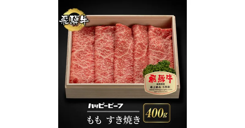 【ふるさと納税】飛騨牛 A5等級 もも肉 すき焼き 400g 飛騨牛 ブランド牛 A5ランク ハッピープラス 飛騨高山 JQ020