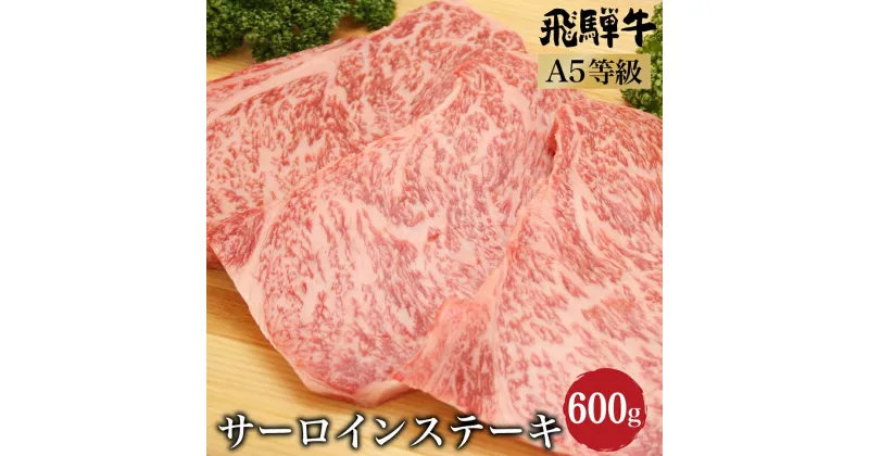 【ふるさと納税】飛騨牛サーロインステーキ600g（200g×3） A5等級 ブランド牛 和牛 朝日屋 TR4211