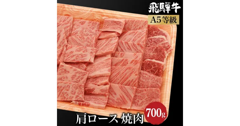 【ふるさと納税】飛騨牛 肩ロース 焼肉700g （350g×2） A5等級 霜降り ブランド牛 和牛 朝日屋 TR4216