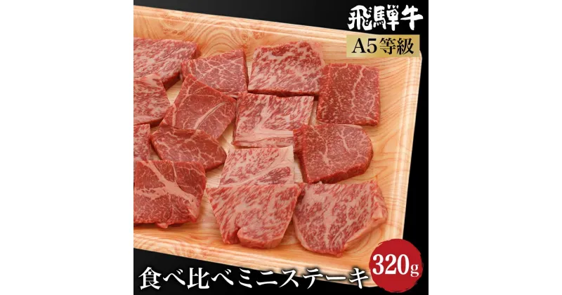 【ふるさと納税】飛騨牛食べ比べミニステーキ ロース・もも肉320g A5等級 ブランド牛 和牛 朝日屋 TR4228