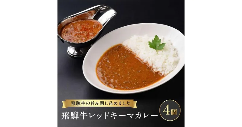 【ふるさと納税】飛騨牛レッドキーマカレー ほど良い辛さの癖になるカレー（200g×4個） ご当地カレー 【合同会社ワイディエヌ MT001】