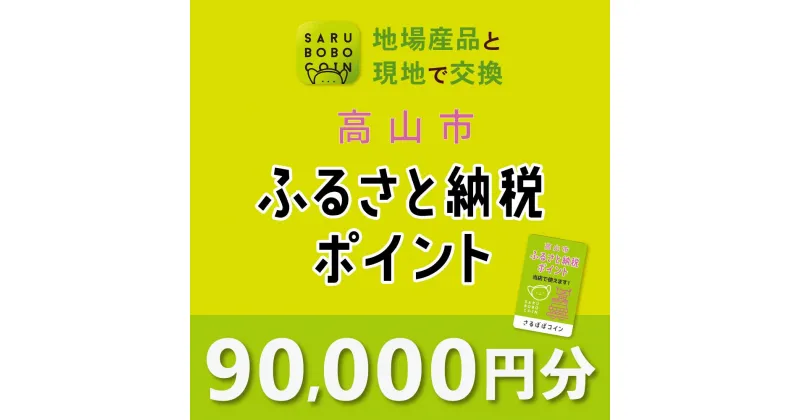 【ふるさと納税】高山市ふるさと納税ポイント 90,000pt【飛騨信用組合 SB007】